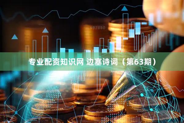专业配资知识网 边塞诗词(第63期)